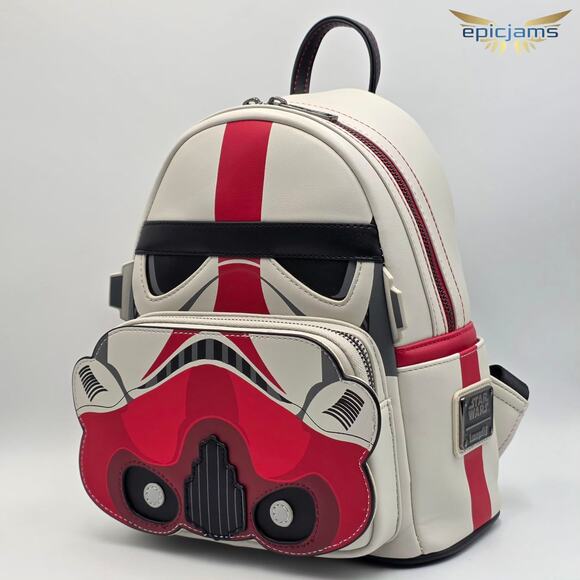 Loungefly Star Wars Incinerator Trooper Cosplay Mini Backpack & Wallet Set New - Picture 4 of 8
